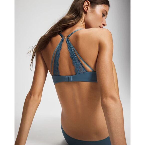 Soma Embraceable Enchanting Lace J-Hook Bra in Red, size 42D, NWT! - Picture 3 of 8